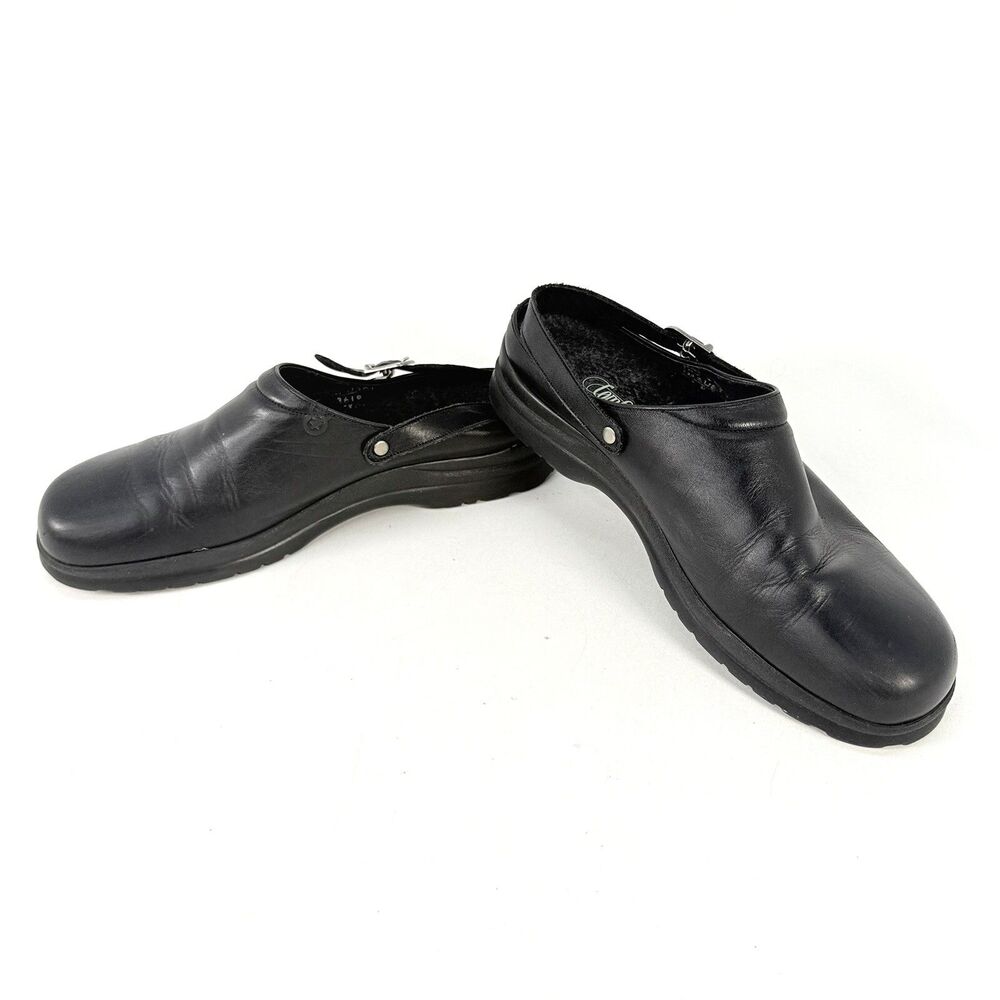 Women's Comfortique by Red Wings Loafers Clogs Shoes Size 9.5 B Black Leather
